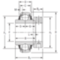 Spannringlager mit breitem Innenring Aussenring mit zylindrischer Mantelfläche Exzenterring-Befestigung Serie: GN..KLL
